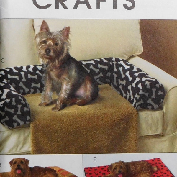 Dog Bed, Crate Cover, Mattress, Bumpers, Couch Saver, Corner Bed McCalls Sewing Pattern M5015 UNCUT Small or Large Dogs