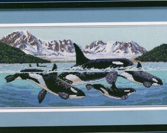 Giants of the Sea, Counted Cross Stitch Kit 13636 from Sunset, designed by Terry Pyles