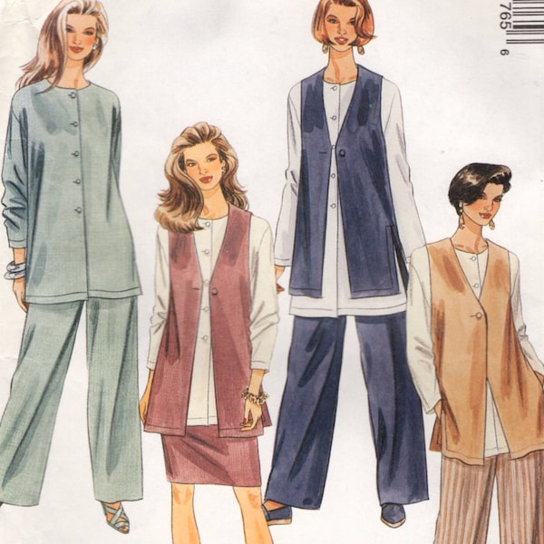 Misses Pants, Skirt, Tunic, Vest McCalls Sewing Pattern 7176 UNCUT Sizes 22 24 26 Quick and Easy