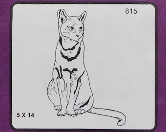 Cat Motif Hot Iron Transfer Pretty Punch 815 Needlepoint, Fabric Painting, Embroidery