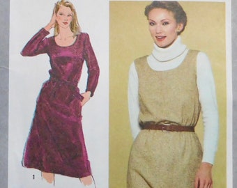Simplicity Misses Pullover Dress and Jumper Jiffy Pattern 9601 Vintage 1980 size 10 UNCUT