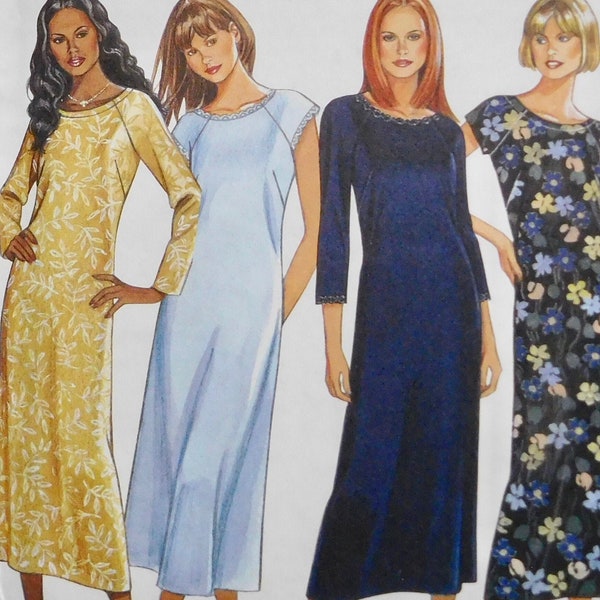 Easy Misses Mid-Calf Dress New Look Sewing Pattern 6806 sizes 8 10 12 14 16 18 UNCUT