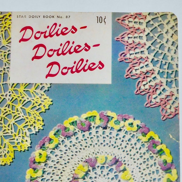 Doilies - Doilies - Doilies 1951 Star Doily Book No 87 Crochet Patterns Gems of Color