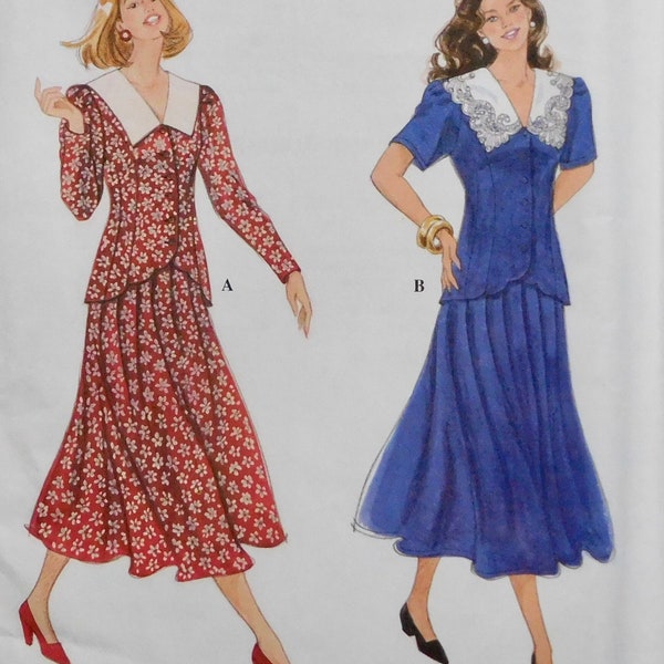Misses Two-Piece Dress Simplicity Sewing Pattern 9120 UNCUT Sizes 12 14 16 Vintage 1994