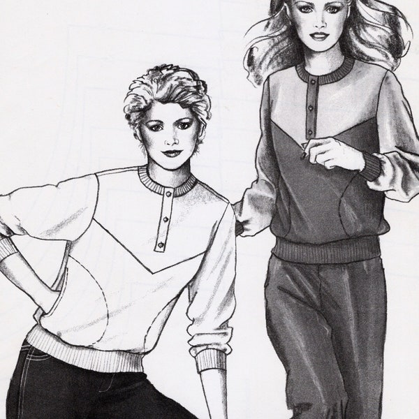 Stretch & Sew Ann Person Sewing Pattern 306 Yoked Pullover, Bust Sizes 30 32 34 36 38 40 42 44 46