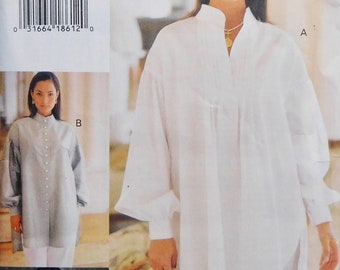 Misses Loose Fit Shirt, Vogue Sport Sewing Pattern 8913 sizes 6 8 10  or 12 14 16 Vintage 1994 UNCUT