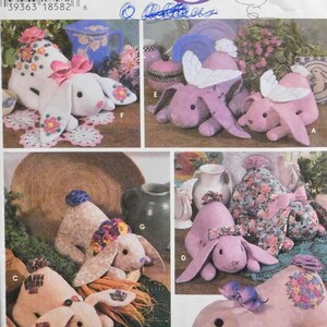 Decorative Bunny Rabbit Dolls Simplicity Sewing Pattern 7012 Andrea Tebesceff UNCUT