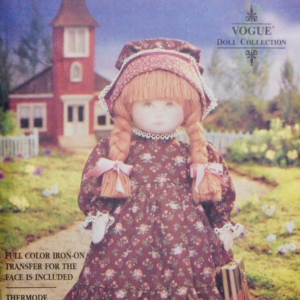 Early American Doll Vogue Sewing Pattern 8336 Linda Carr UNCUT Vintage 1992