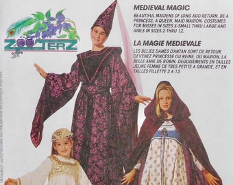 Misses Medieval Princess, Queen, Maid Marion Costumes McCalls Sewing Pattern 6775 UNCUT Sizes 8 10 12 14