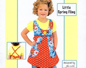 Little Spring Fling Apron Sewing Pattern by The Apron Lady UNCUT Child Sizes 4 to 14