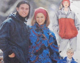 Unisex Pullover Tops and Headband McCalls Pattern 7311 sizes S M L UNCUT Learn to Sew For Fun