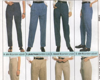 Misses Perfect Fit Pants, Trousers, Jeans McCall's Sewing Pattern 9233 sizes 12 14 Palmer Pletsch
