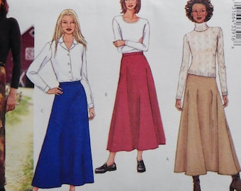Misses Flared Skirt Butterick Fast Easy Sewing Pattern 3262 sizes 8 10 12 14 16 18 UNCUT Vintage 2001