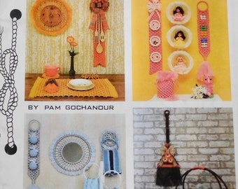 Macrame Scrapbook by Pam Gochanour Patterns Book Vintage 1979 