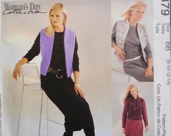 Misses 3 Hour Dress and Vest McCalls Sewing Pattern 3379 sizes 8 10 12 14 16 18 20 UNCUT