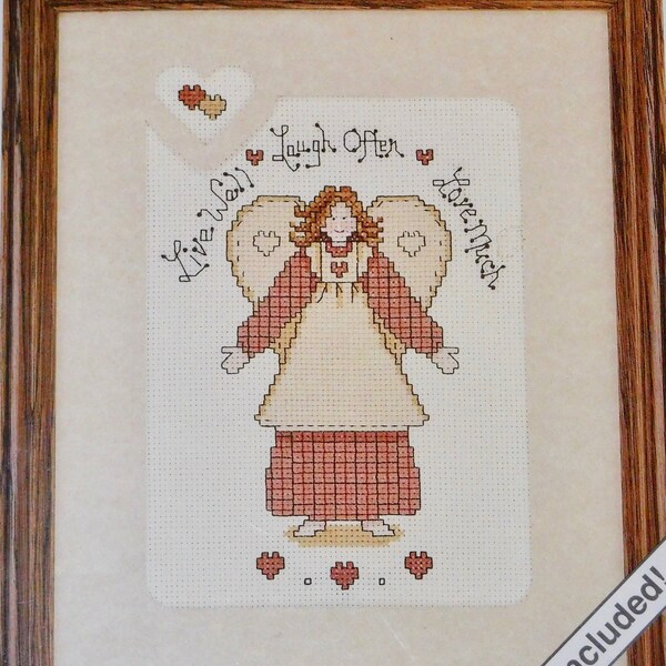 Live Well Laugh Often Love Much Counted Cross Stitch Embroidery Kit Love Notes Linda Spivey