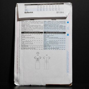 Patron De Robe Et Ceinture Blouson Butterick B5884 - Pour Femme - Neuf Non Découpé