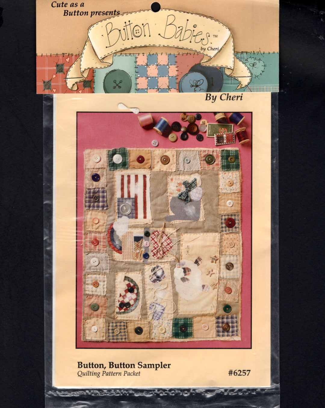 Button, Button Sampler Quilt, Wall or Doll Quilt Pattern 6257 by Cheri ...