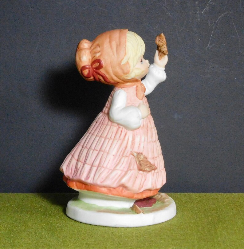 Megan and Friends by Heartline Girl With Autumn Leaf Porcelain - Etsy