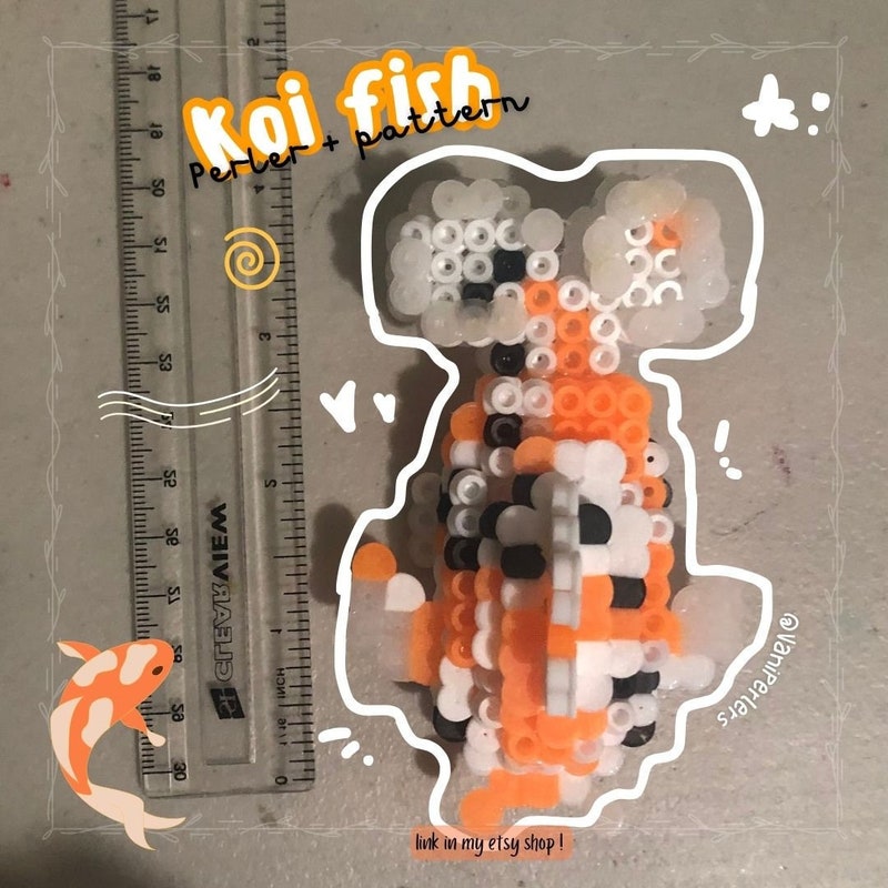 Fish Chain Perler Pattern Fish Perler Bead Pattern - Etsy