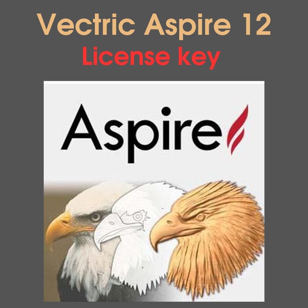 Vectric Aspire 12 | Lizenzschlüssel | Vollversion | CNC-Fräsen | Clipart-Pack