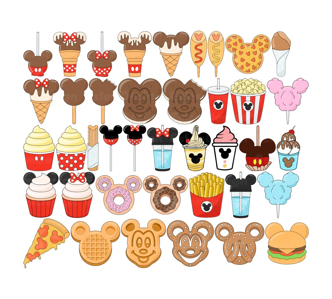 Magical Kingdom Snacks SVG, Mouse Foods PNG, Vacation Trip (digital ...