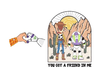 Vous avez un ami en moi Svg Png, Toy Story SVG, Andy Woody Buzz l'éclair SVG, amitié Svg, Magical Kingdom Svg, Svg vacances en famille