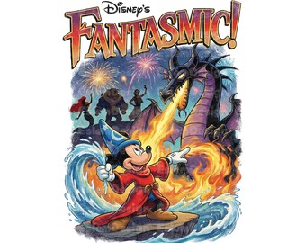 Disney Mickey Fantasia Png, Disney Fantasia Sorcier Mickey Mouse Png, Magic Kingdom Png, Disney Mickey Fantasmic Png, Disney Vacation Png