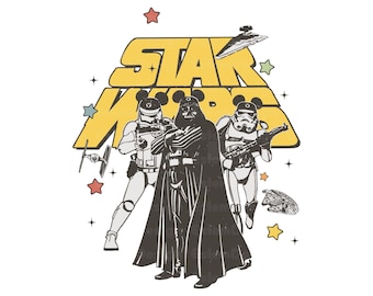 Imágenes PNG retro de Star Wars, Camiseta retro de Star Wars, Imágenes prediseñadas de Star Wars, Imágenes PNG de Star Wars, Darth Vader PNG, Yoda PNG, Personajes de Star Wars PNG