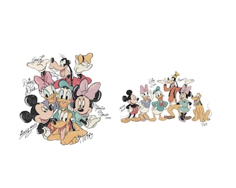 Paquete de PNG a cuadros de Ratón y Amigos, Silueta de Ratón y Amigos, Ratón y Amigos retro, PNG del Reino Animal, Archivos PNG para sublimación