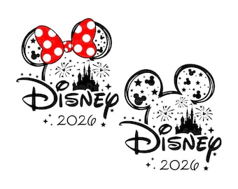 Paquete SVG PNG de viaje familiar 2026, viaje de Mouse y sus amigos (SVG), mi primer viaje (SVG), camiseta a juego de vacaciones familiares de dibujos animados, el mejor día (SVG)
