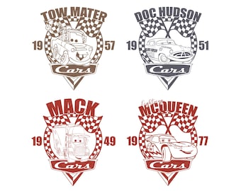 Cars Movie SVG PNG Bundle, Lightning McQueen, Cricut (Digital File)