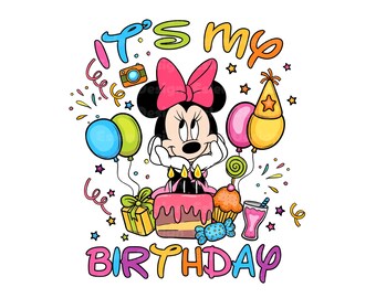 Minnie It's My Birthday Png, Girls Trip Png, Birthday Trip, Family Birthday Png, Magic Kingdom Png, Family Birthday Png, Instant Download