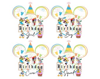 Bundle Birthday Squad Png, Happy Birthday Png, Family Vacation Png, Vacay Mode, Magical Kingdom Png, Birthday Boy Png, Birthday Girl Png