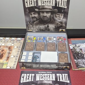 Great Western Trail + Rails to the North | Board Game Insert | Organizer