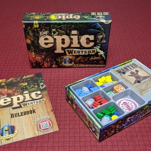 Tiny Epic Western | Board Game Insert | Organizer