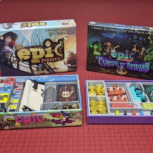Tiny Epic Pirates Deluxe | Board Game Insert | Organizer