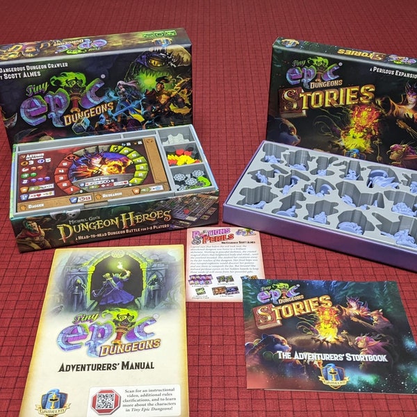 Tiny Epic Dungeons Deluxe - Minis (Unofficial) | Board Game Insert | Organizer