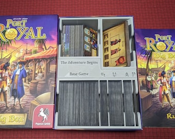 Port Royale Big Box | Board Game Insert | Organizer