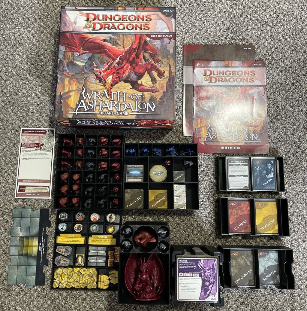 D&D - Wrath of Ashardalon | Board Game Insert | Organizer - Etsy D&D - Wrath of Ashardalon | Board Game Insert | Organizer - Etsy