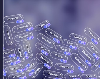 Animated Sub Event Rain Widget for Twitch Streamers (Digital Download)