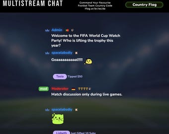 Multi Platform Stream Chat Widget | Twitch, YouTube, Kick Overlay (Digital Download)