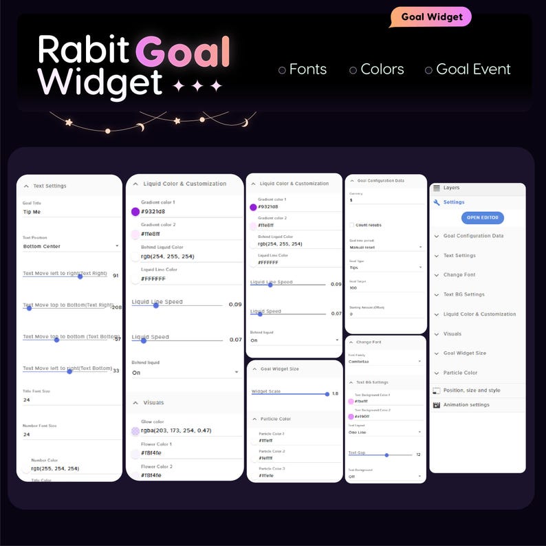 Rabbit Goal Widget | Customizable Streamer Goals (digital Download) - Etsy