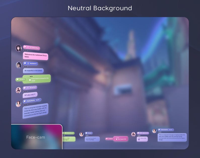 #ChatWidget #MultichatOverlay #MultichatWidget #MultistreamChat #StreamElements #ChatBoxOverlay #TwitchChatOverlay #YouTubeChatWidget #KickChatOverlay #OBSStreamOverlay #PastelOverlay #PeriwinkleOverlay #KawaiiStreamWidget