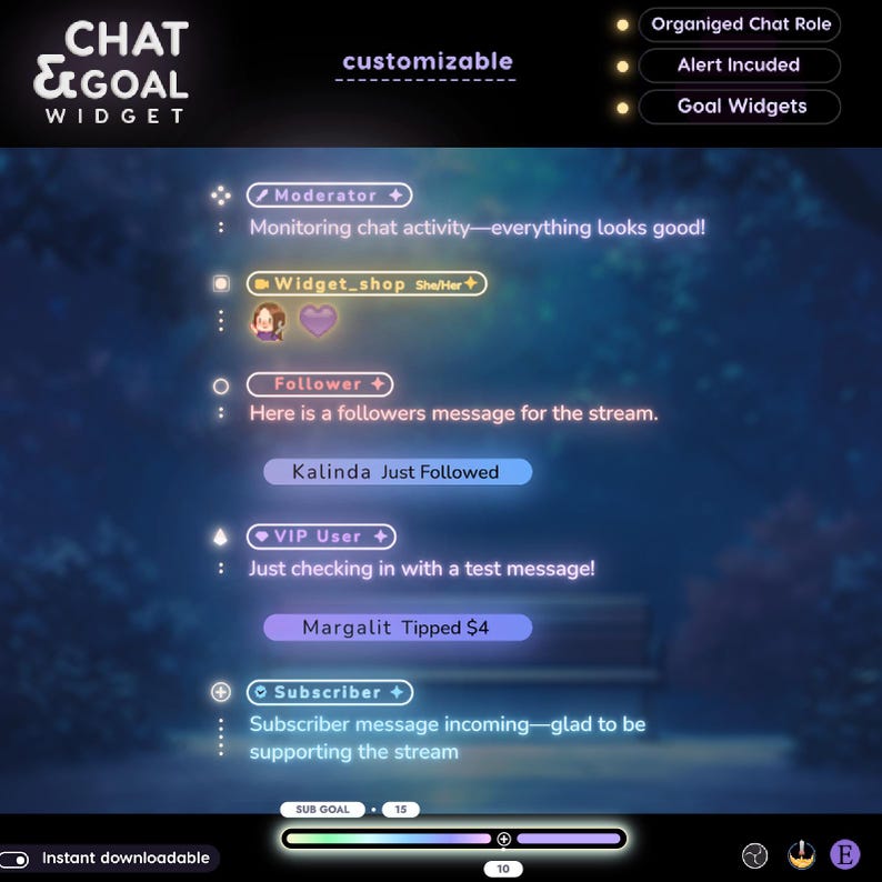 #twitchchat #neonchat #chatwidget #chatwidgettwitch #chatwidgetobs #chatwidgetstar #chatwidgetstream #chatwidgetminimal #twitchchatwidget #neonchatwidget #chatalert #sakurachat #goalwidget #goalwidgettwitch #goalwidgetstream #stargoalwidget #streamgoal #subgoal #donationgoal #twitchgoal #sakuragoal #neongoal #streamwidget #streamelements #vtuberasset #neon #neonwidget #neonstream #neonoverlay #neonvibes #neonglow #neonaesthetic #elegant #animated