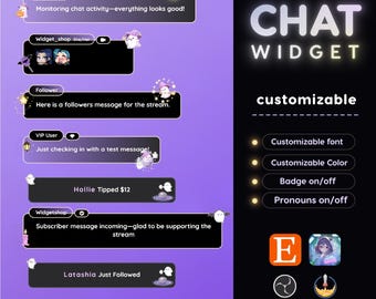 Gruseliges Geist Twitch Chat Widget - Horror Steraming Overlay - StreamElements (Digitaler Download)