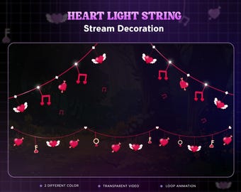 Valentinstag animierte Dekoration | Liebesschloss Overlay (Digitaler Download)