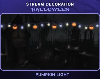 Halloween Spooky Stream Dekorationspaket | Animierte Spooky, Creepy Bat und Kürbis | Für Twitch Streamer