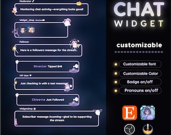 Gruseliges Geist Halloween Twitch Chat Widget - Transparentes Glow Stream Overlay - StreamElements (Digitaler Download)