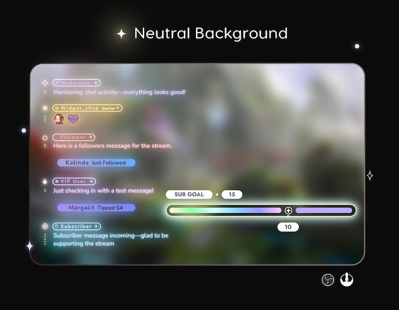 #twitchchat #neonchat #chatwidget #chatwidgettwitch #chatwidgetobs #chatwidgetstar #chatwidgetstream #chatwidgetminimal #twitchchatwidget #neonchatwidget #chatalert #sakurachat #goalwidget #goalwidgettwitch #goalwidgetstream #stargoalwidget #streamgoal #subgoal #donationgoal #twitchgoal #sakuragoal #neongoal #streamwidget #streamelements #vtuberasset #neon #neonwidget #neonstream #neonoverlay #neonvibes #neonglow #neonaesthetic #elegant #animated